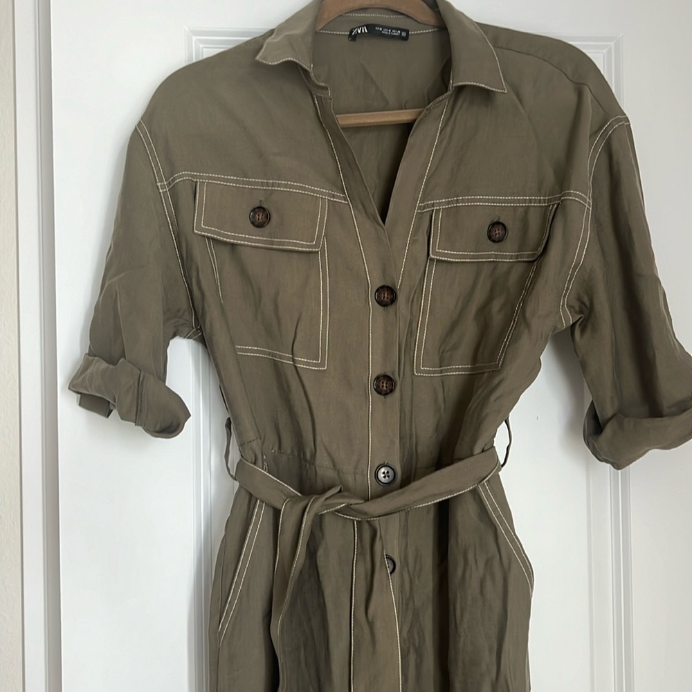 Olive green jumpsuit